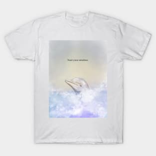 Trust your intuition, dolphin, spirit animal T-Shirt